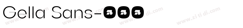 Gella Sans字体转换 Gella Sans字体转换